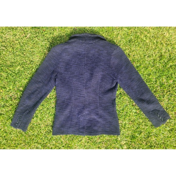 Lucky Brand Women's Blue Tweed Blazer Coat Two Button Size Small - Picture 7 of 8